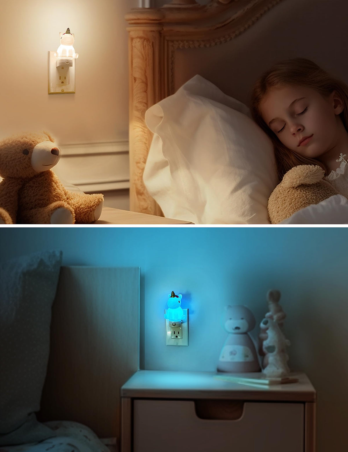 Easy plug-in setup for quick placement anywhere in the home.