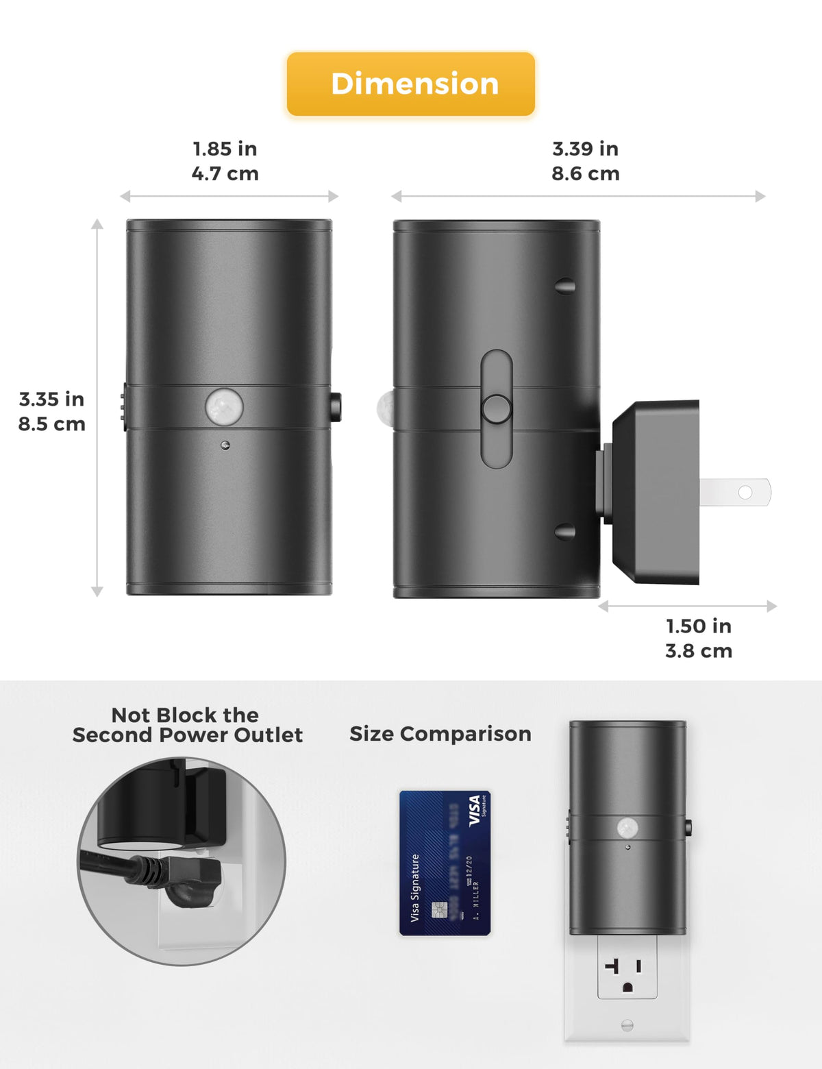 L LOHAS LED stairway night light, motion-activated path lighting.