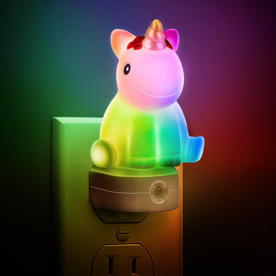 L LOHAS LED plug-in night light with cute 3D design for kids.