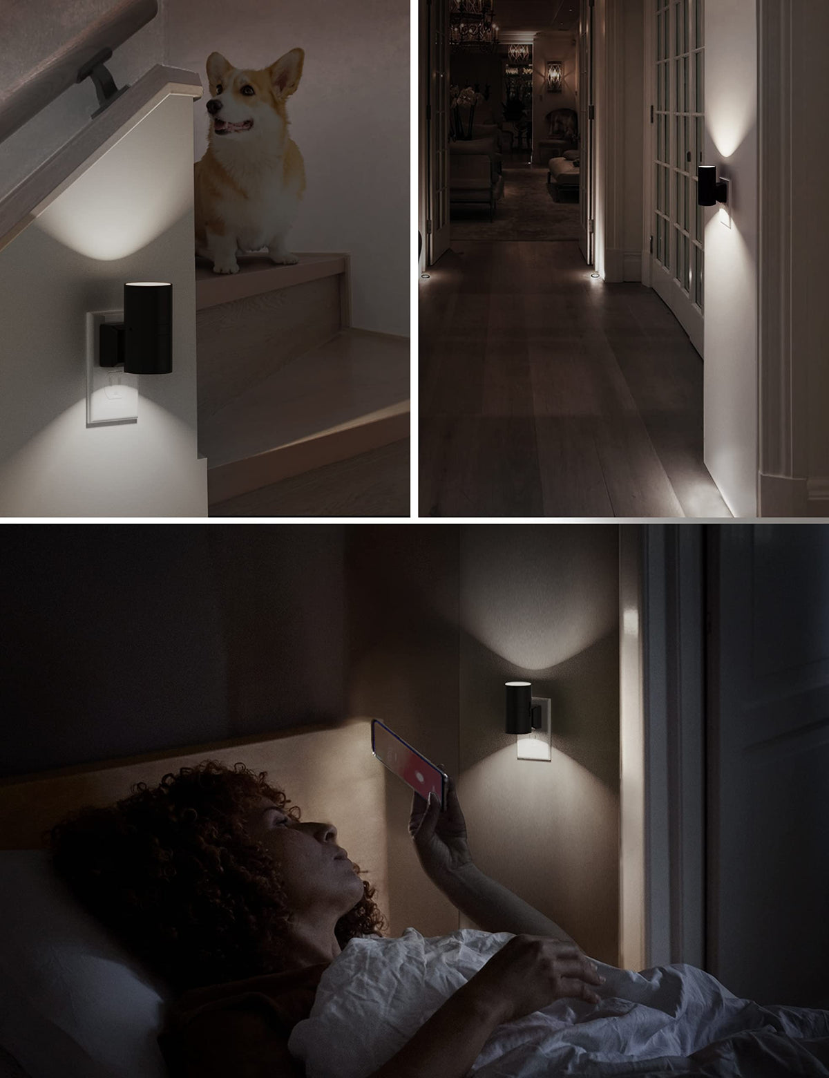 L LOHAS LED Decorative night light with slim profile fitting any outlet