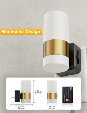 L LOHAS LED night light mounted on wall in living room