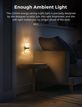 L LOHAS LED wall sconce-style night light for hallways and stairs