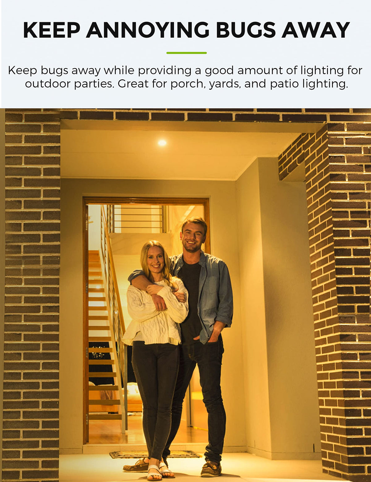 L LOHAS LED amber BR30 glow uses 11W for energy-efficient lighting.