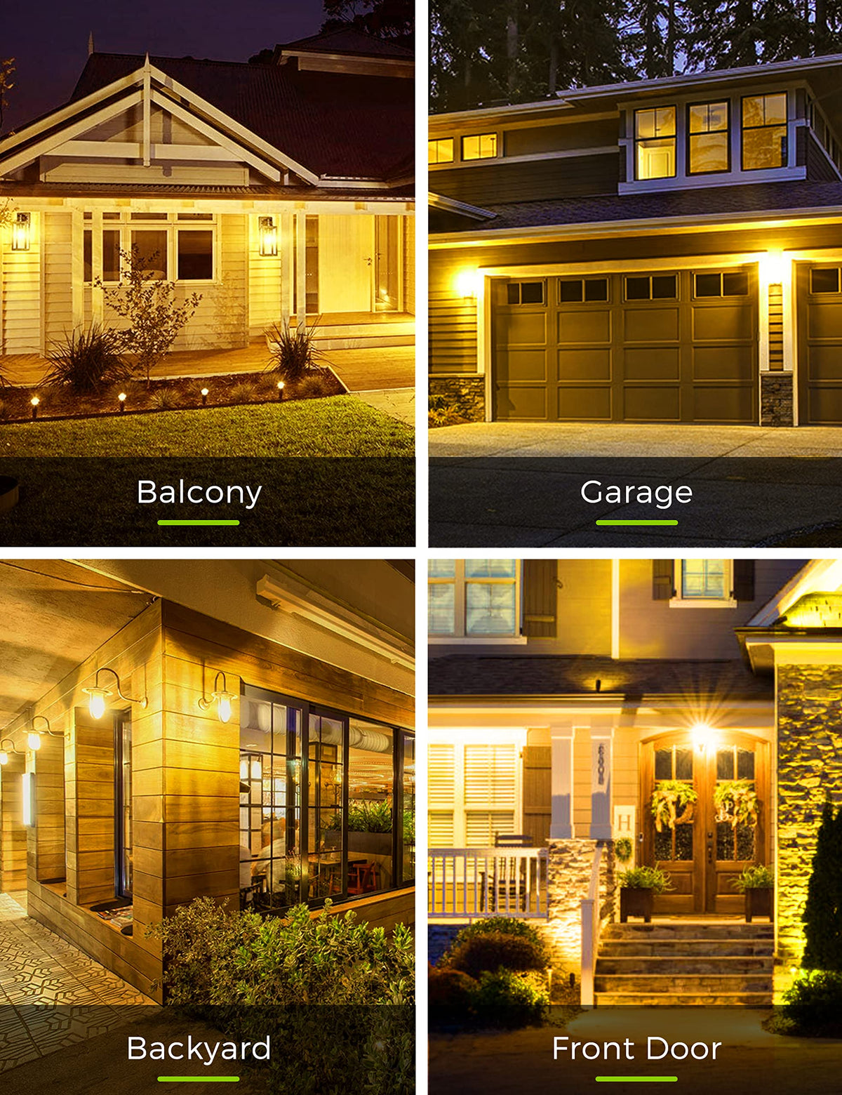 L LOHAS LED bug light supports Halloween porch ambience with soft amber light.