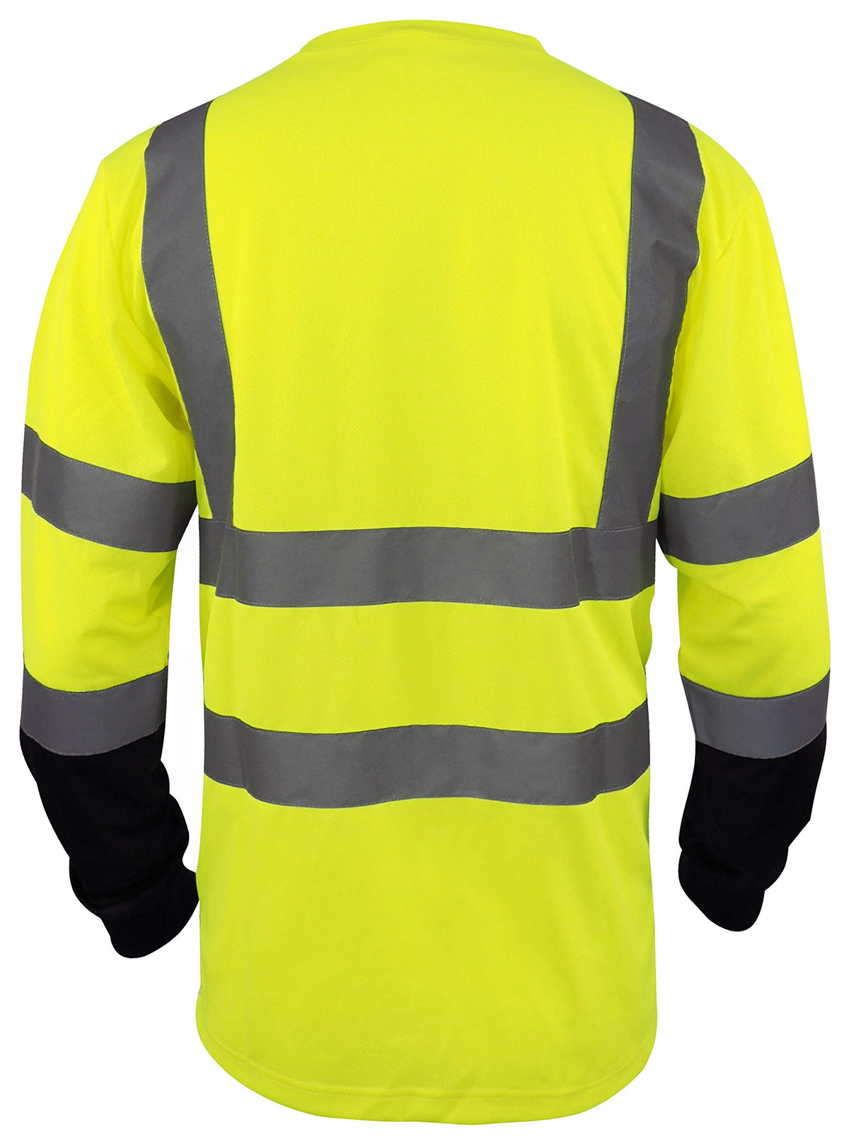 L&M Hi Vis Class 3 T Shirt left chest pocket for quick on site storage.