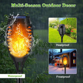 LNRYY easy-install design with stakes enables quick pathway lighting.