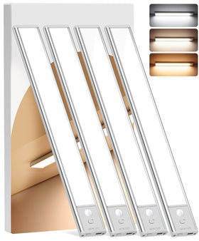 LNRYY under-cabinet lights 4-pack with magnetic install for quick placement and use