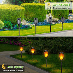 LNRYY waterproof ABS torch light withstands outdoor weather for year-round decor.