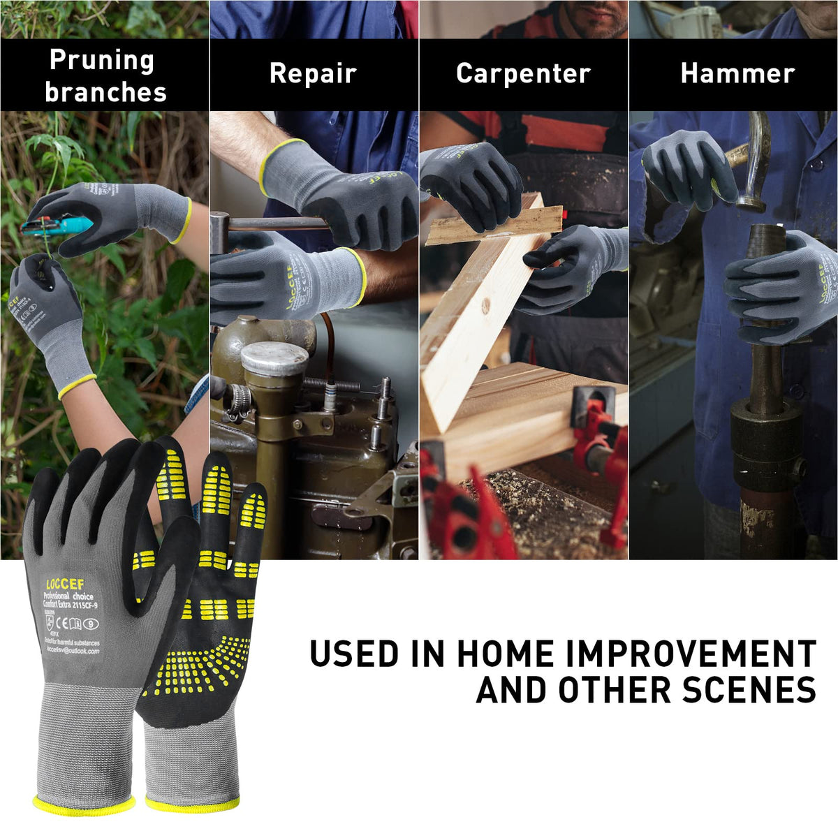 LOCCEF Endurance Knit Gloves demonstrating grip with light oils and dexterity