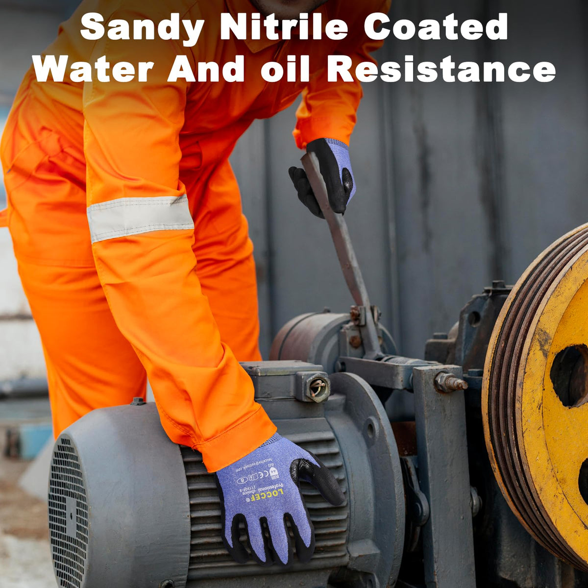 LOCCEF gloves maintain anti-slip grip on wet or dry surfaces