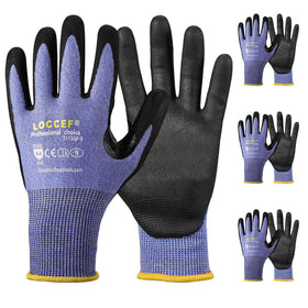 LOCCEF safety work gloves pack front showing versatile protection for tasks