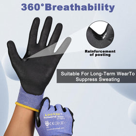 Reinforced thumb and forefinger area on LOCCEF gloves enhances durability