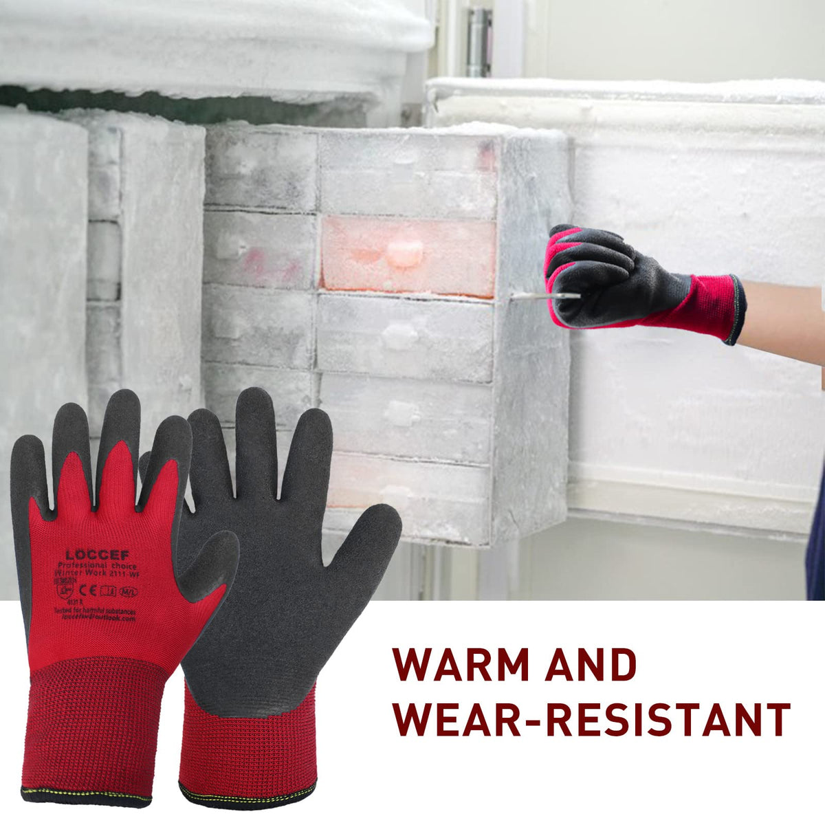 LOCCEF gloves are water and oil resistant for wet environments
