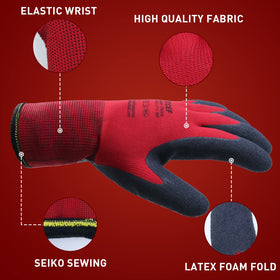 LOCCEF gloves outer material nylon 15-gauge for durable protection