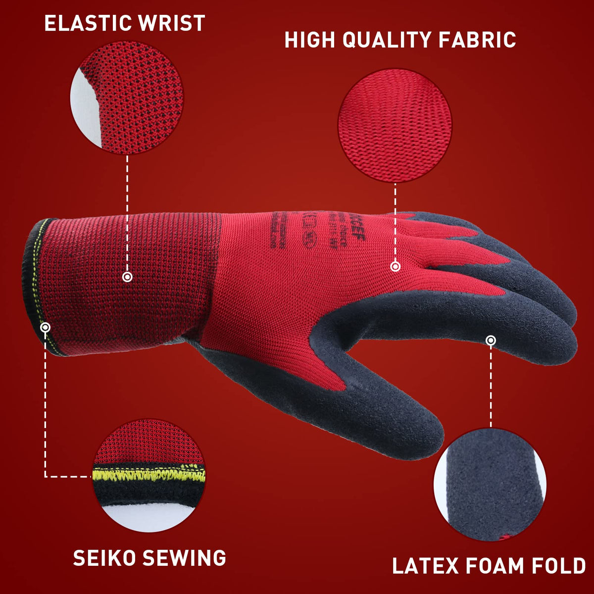 LOCCEF gloves inner fleece for dry hands in freezing conditions