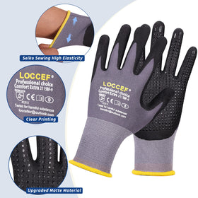 LOCCEF microdots close-up showing enhanced grip for repetitive tasks.
