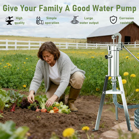 Sturdy Locci pump handle shown for smooth pumping action.