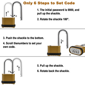 Locilot easy-code-set lock makes keyless security simple during daily storage needs.