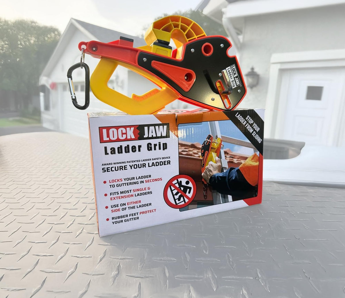 Lock Jaw installs in seconds with quick setup and release.