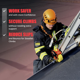 Lock Jaw Roof Stabilizer in use during roof work for stability.