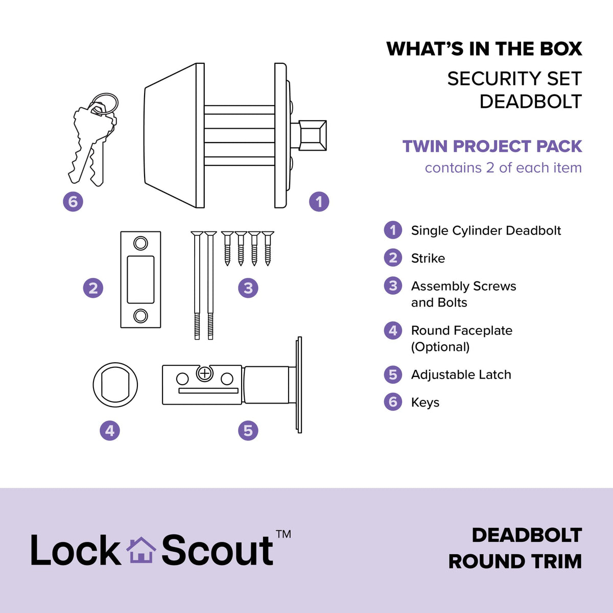 Lock Scout Matte Black Finish highlights sleek hardware for contemporary interiors.