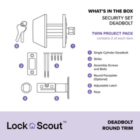 Lock Scout Matte Black Finish highlights sleek hardware for contemporary interiors.