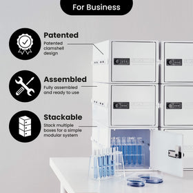 Lockabox One arrives fully assembled for immediate use