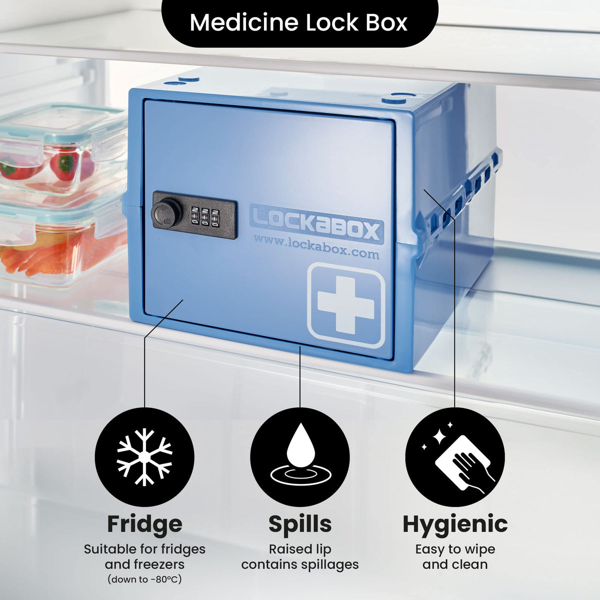Lockabox One used in clinical settings for organized small items