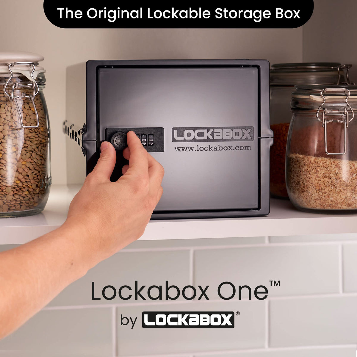 Lockabox One closed lock image demonstrates easy three-digit access control