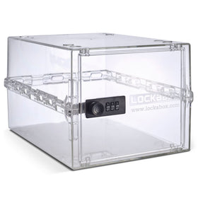 Lockabox One with durable polycarbonate body for safe daily storage.