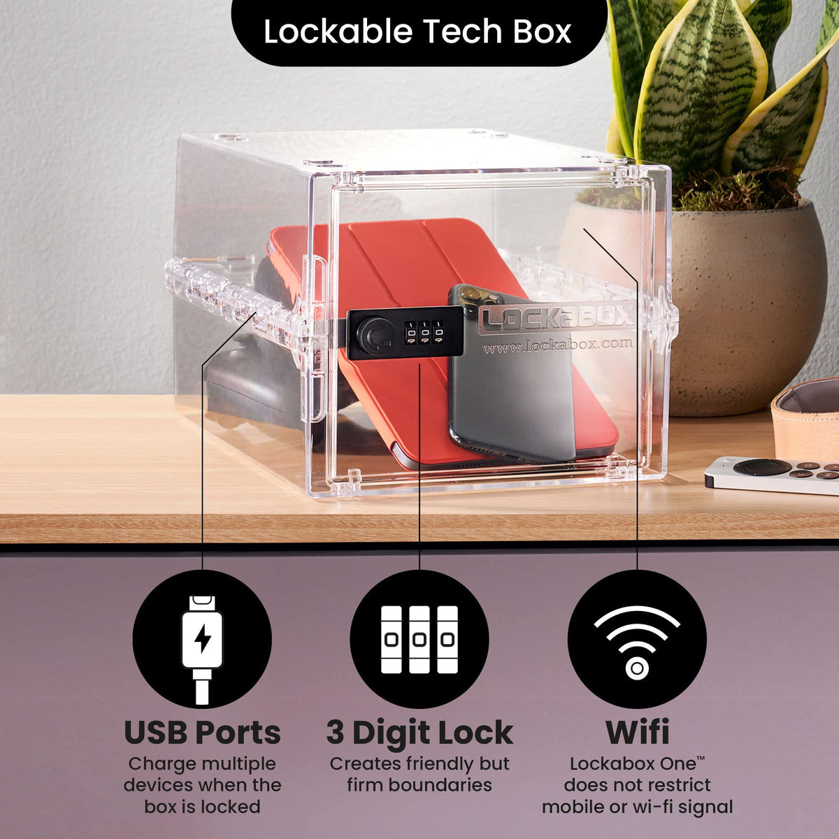 Lockabox One is easy to clean and disinfect between uses.