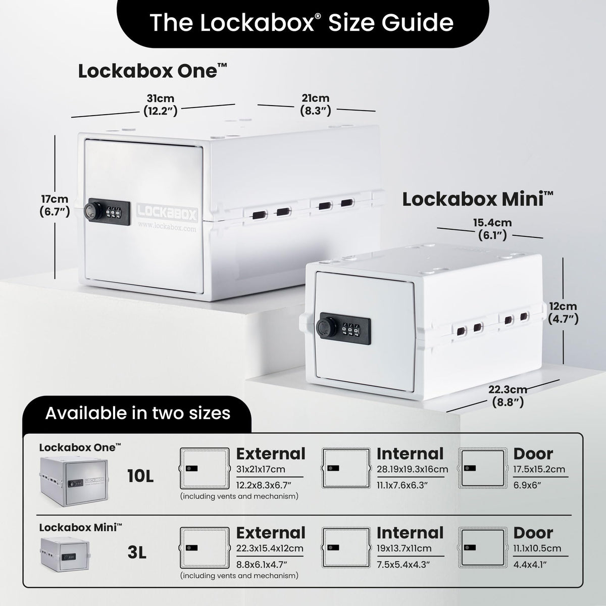 Lockabox One fridge/freezer compatibility for versatile storage