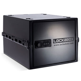 Lockabox One front view showing compact, secure storage for food and medicines