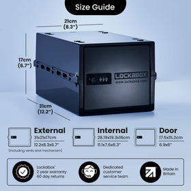 Lockabox One interior space reveals usable internal storage area
