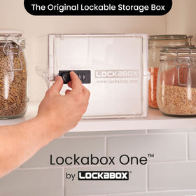 Lockabox One showing the three-digit combination lock for secure access.