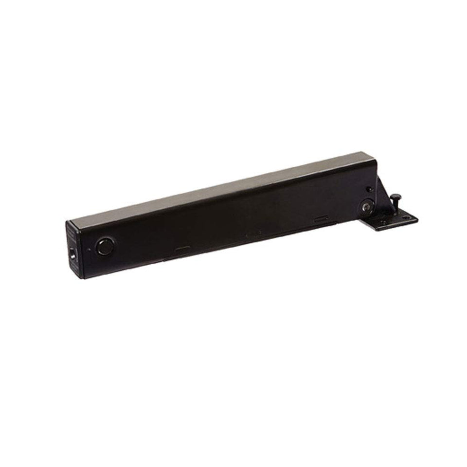 Lockey TB175 black gate closer, sleek finish for durable control on gates up to 125 lb