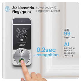 Lockly Visage Zeno DIY installation fits most doors in minutes.