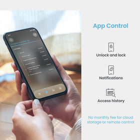 Lockly Visage Zeno rechargeable battery powers long-lasting operation.