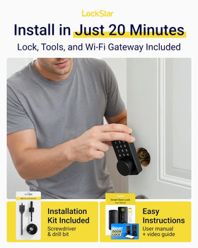 LOCKSTAR DIY install guide with included screwdriver
