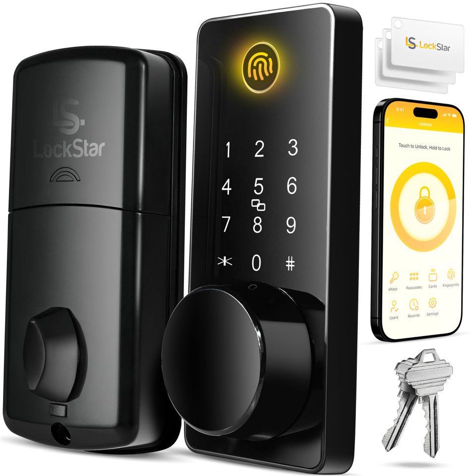 LOCKSTAR Smart Door Lock front view for convenient keyless entry