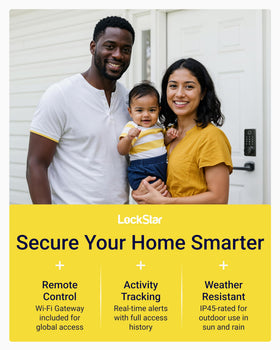 LOCKSTAR mounted on door during daily use