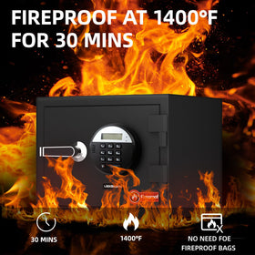 Locksworth fireproof safe alarm system alerts on security events
