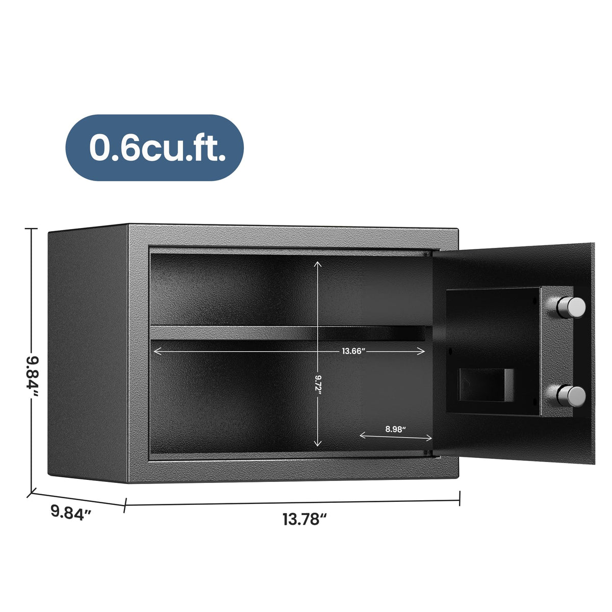 Locksworth safe compact security box fits small spaces.
