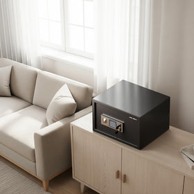 Locksworth Safe dorm installation highlights secure room-limited storage in small spaces.