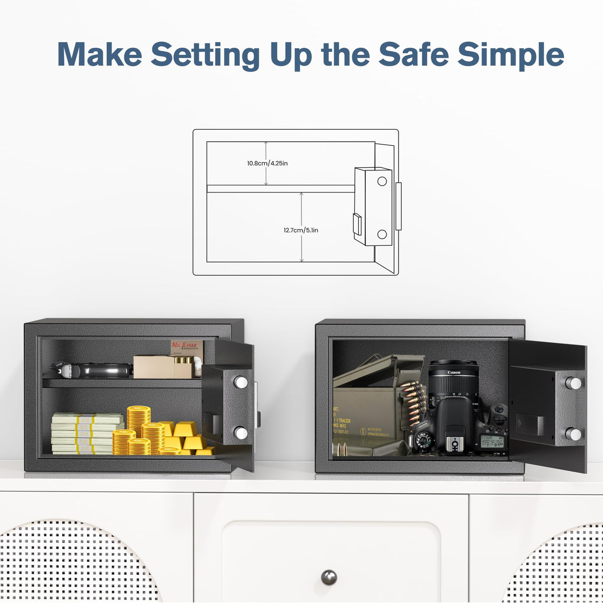 Locksworth safe floor-wall-cabinet mount enables flexible, secure installation.