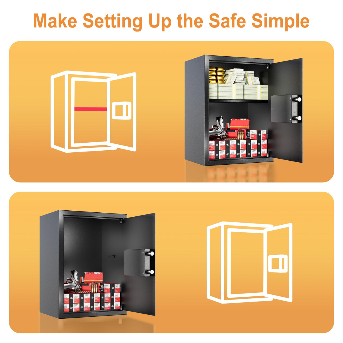 Locksworth Safe pry-resistant door demonstrates strong protection against tampering