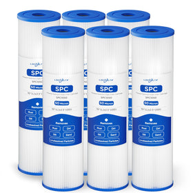 Locofiltr 50-micron pleated sediment filter 10-inch cartridge ready for standard housings.