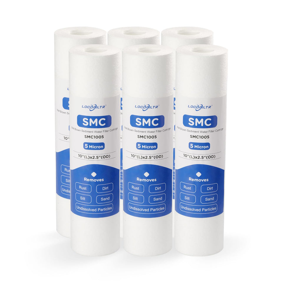 Locofiltr whole-house sediment filter cartridge with 5 micron precision for home water