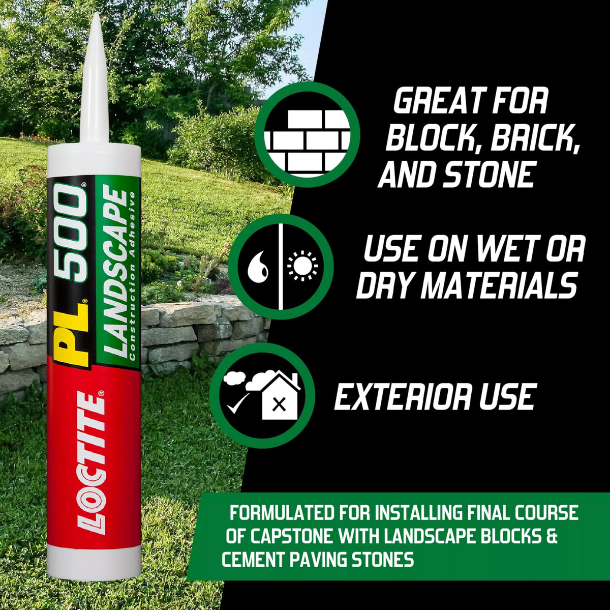 Gunning Loctite PL 500 on wet lumber for use