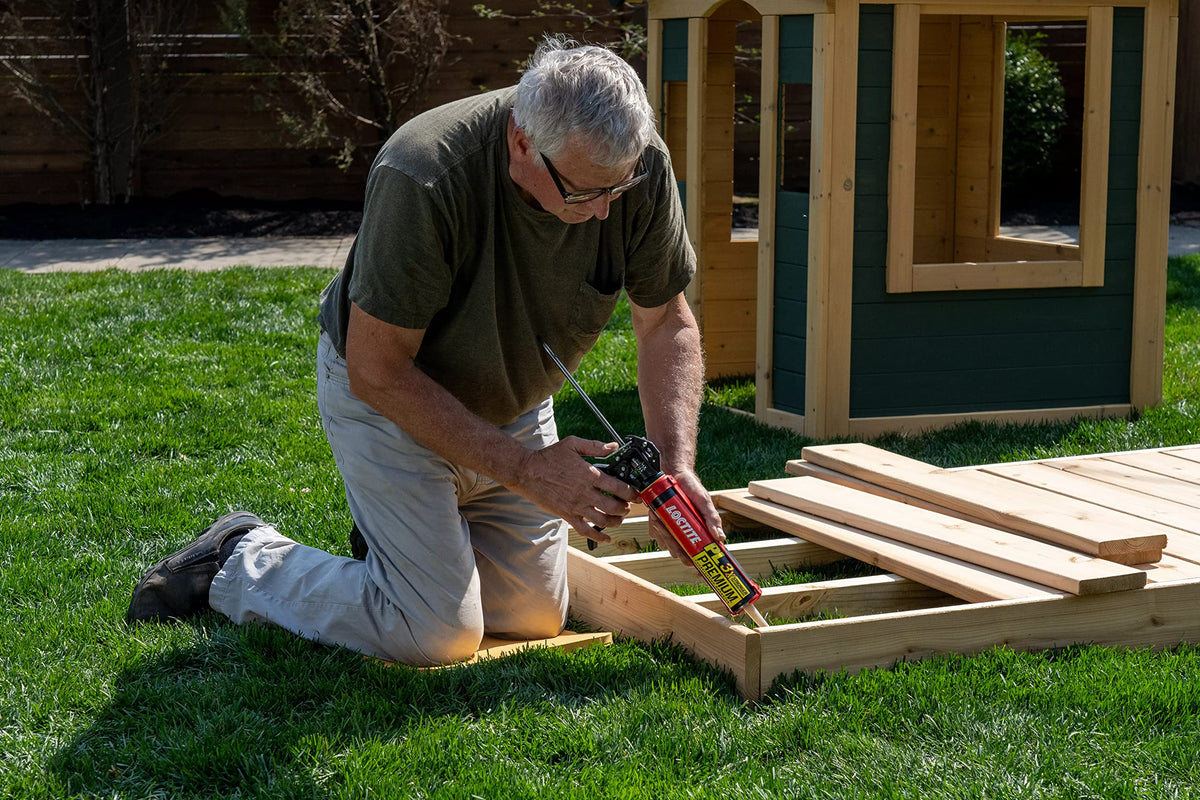 Loctite PL Premium 30-minute-set captures quick handling for time-sensitive installs.
